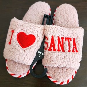 I ❤️ Santa Slippers